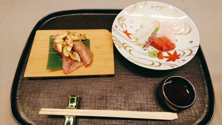 松茸と牛肉の寿司