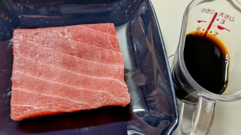 マグロと生醤油